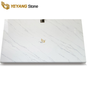 B4047 Calacatta White Quartz with Grey Vein For Countertops