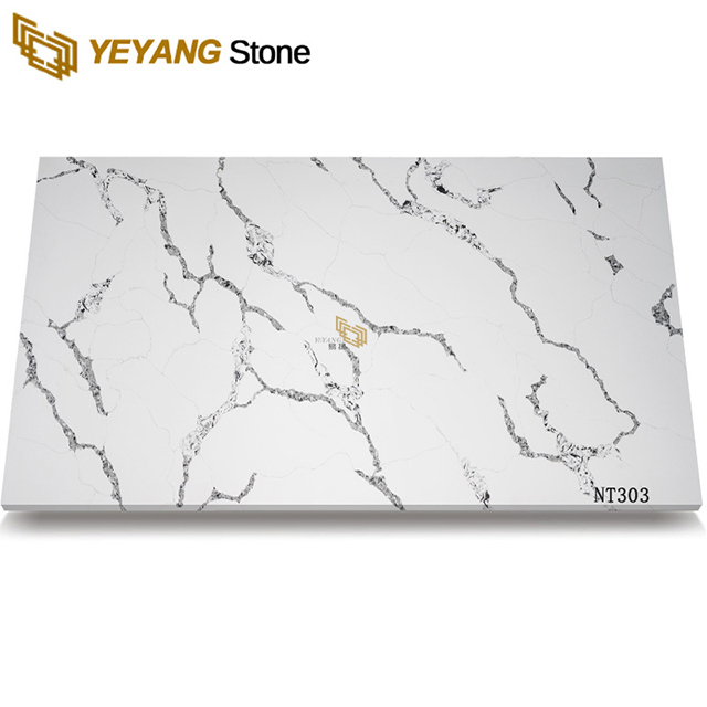 NT303 White Quartz Slabs Best Price Supply for Sale