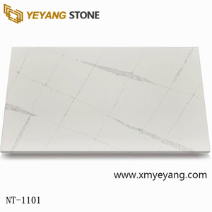 Faux Quartz Countertop White Quartz Slab for Kitchen NT1101