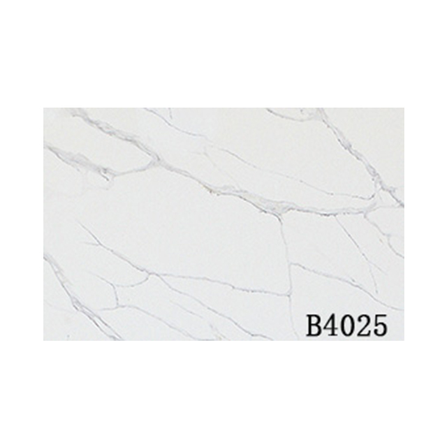 Calacatta White Quartz Slab for Engineered B4025